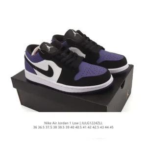Air Jordan 1 Low Retro Classic Leather Basketball Shoes