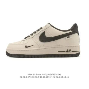 Nike Air Force 1 07 Low White Leather Casual Sneakers for Men and Women