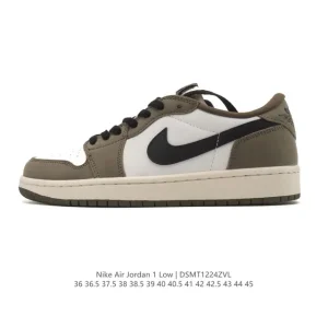 Air Jordan 1 Low Retro Classic Leather Basketball Shoes