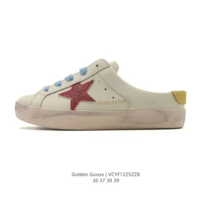 Golden Goose Deluxe Brand Sstar Italian Leather Dirty Sneakers Slip-On