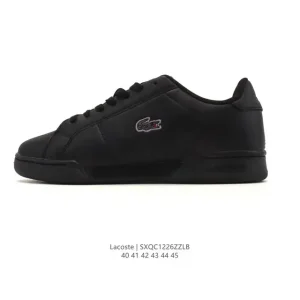 Lacoste Men's Thick Sole Platform Sneakers with Breathable Leather Mesh