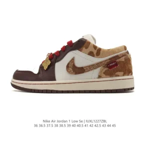 Jordan AJ1 Low Retro Basketball Shoes with Air Cushion