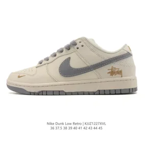 Nike SB Dunk Low Pro Vintage Leather Skate Shoes for Men and Women