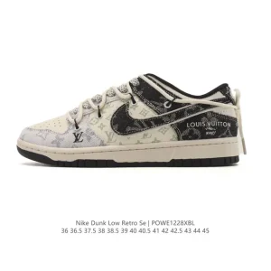 Nike SB Dunk Low Pro Vintage Leather Skate Shoes for Men and Women