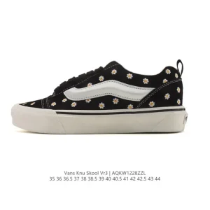 Vans Knu Skool VR3 LX Chunky Leather Retro Skate Shoes