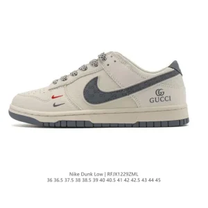 Nike SB Dunk Low Pro Vintage Leather Skateboarding Shoes for Men and Women