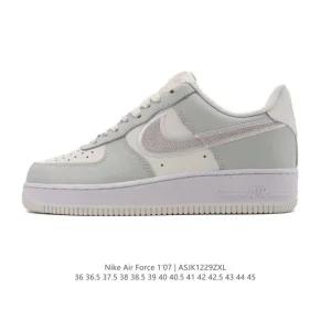 Nike Air Force 1 '07 Low White Leather Casual Sneakers for Men and Women