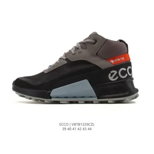 ECCO Men's Leather Lifestyle Shoes Comfortable Outdoor Casual Sneakers