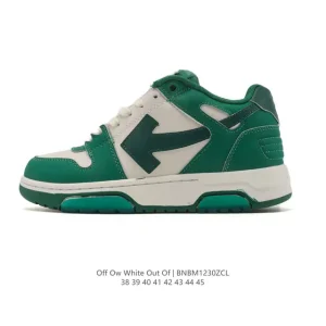 Off-White Out Of Office Low Top Lace-Up Fashion Sneaker Thick Sole White Shoes
