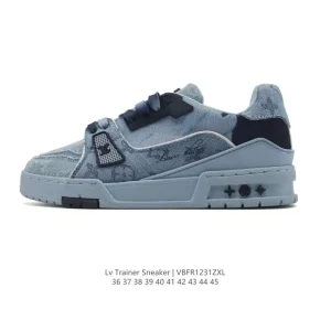 Louis Vuitton Trainer Low Fashion Sneaker with Thick Sole