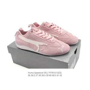 Balenciaga Speedcat Racing Sneakers Leather Vintage Low Top Shoes