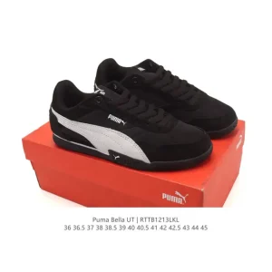 PUMA Bella Ut Leather Low Top Lifestyle Shoes with Softfoam+