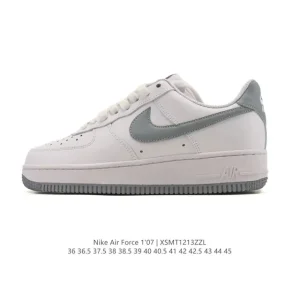 Nike Air Force 1 '07 Low White Casual Sneakers with Air Cushion