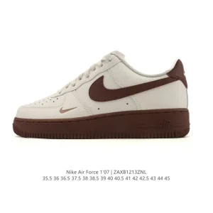 Nike Air Force 1 Low 07 White Leather Casual Sneakers for Men and Women