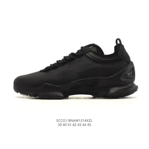 ECCO Men's Leather Outdoor Casual Sneakers Lightweight Breathable Shoes