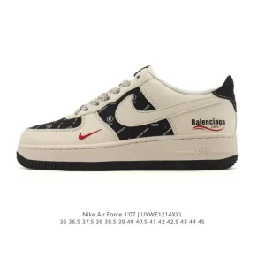 Nike Air Force 1 Low 07 White Leather Casual Sneakers for Men and Women