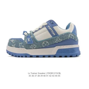 Louis Vuitton Trainer Sneaker Low Top Fashion Luxury Shoes for Men and Women