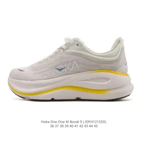 Hoka Bondi 9 Running Shoes Men Women Lightweight Cushioning Durable Low Cut