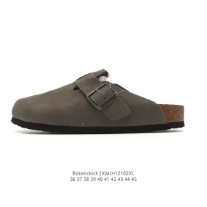 Birkenstock Boston Suede Shearling Slippers for Men and Women