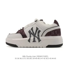 MLB Chunky Liner Mid Retro Street Style Sneakers for Youth