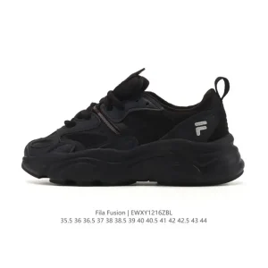 FILA Women's 2025 Cat Paw Chunky Sneakers with Breathable Mesh and Leather