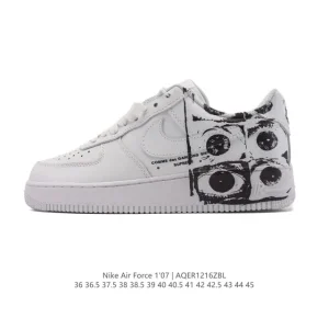Nike Air Force 1 07 Low White Leather Sneakers for Men and Women