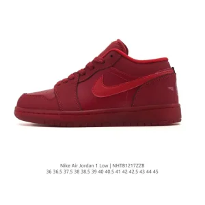 Air Jordan 1 Low Retro Classic Basketball Shoes with Nike Air Cushioning