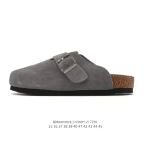 Birkenstock Boston Suede Shearling Shearling Slippers for Indoor and Outdoor Wear