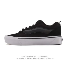 Vans Knu-Skool VR3 LX Chunky Leather Retro Skate Shoe