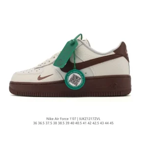 Nike Air Force 1 Low 07 White Leather Casual Sneakers for Men and Women