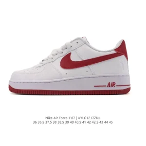 Nike Air Force 1 '07 Low White Leather Sneakers