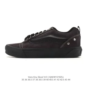 Vans Knu Skool VR3 LX Leather Chunky Retro Skate Shoes