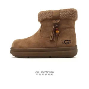 UGG Classic Short Winter Boots for Women with Sheepskin Lining