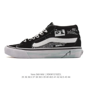 Vans Sk8-Mid Canvas Skate Shoes for Men and Women