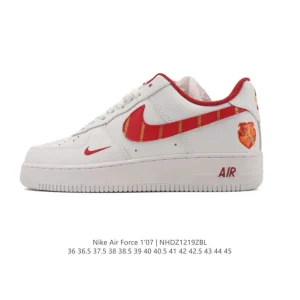 Nike Air Force 1 '07 Low White Leather Sneakers