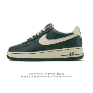 Nike Air Force 1 '07 Low White Leather Casual Sneakers