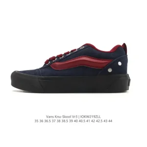 Vans Knu Skool VR3 LX Chunky Leather Retro Skate Shoes