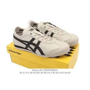 ASICS Onitsuka Tiger Mexico 66 Classic Vintage Leather Sneakers