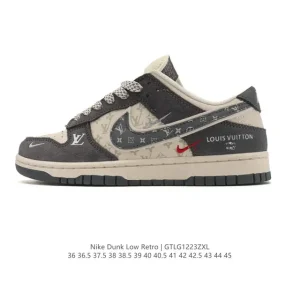 Nike SB Dunk Low Pro Vintage Leather Skate Shoes for Men and Women