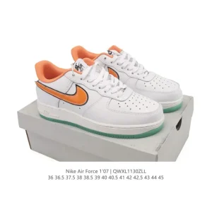Nike Air Force 1 '07 Low White Leather Sneakers for Men and Women