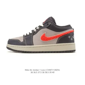 Jordan AJ1 Low Retro Classic Basketball Shoes with Air Cushion