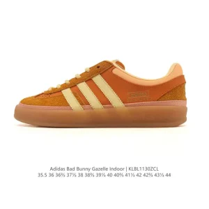 Adidas Bad Bunny Gazelle Indoor White Leather Sneakers