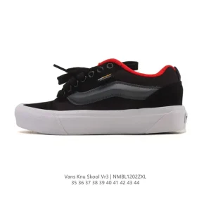 Vans Knu Skool Vr3 Lx Leather Patchwork Retro Skate Shoes