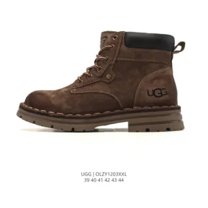 UGG Men's Classic High-Top Leather Boots Waterproof Winter Shoes
