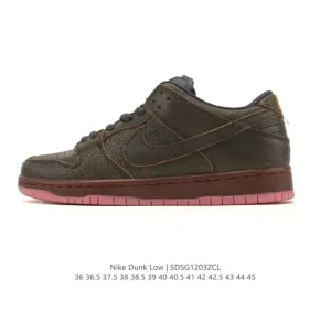 Nike SB Dunk Low Pro Vintage Leather Skate Shoes for Men and Women