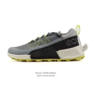 ECCO Men's Thick Sole Platform Casual Sneakers Breathable Lightweight Lace-Up Shoes