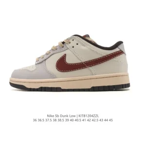 Nike SB Dunk Low Pro Vintage Leather Skate Shoes for Men and Women