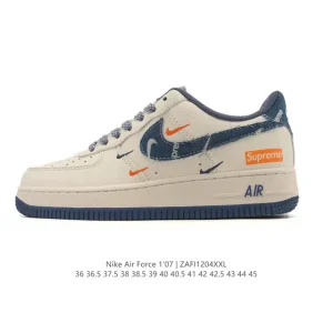 Nike Air Force 1 07 Low White Leather Sneakers for Men and Women