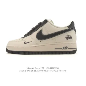 Nike Air Force 1 07 Low White Leather Sneakers for Men and Women