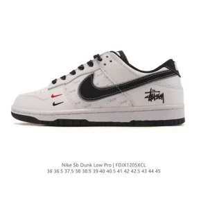Nike SB Dunk Low Pro Vintage Leather Skateboarding Shoes for Men and Women